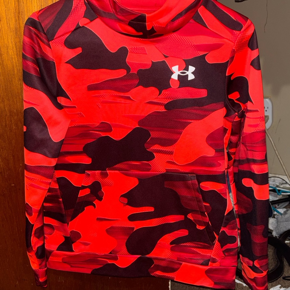 Under Armour Vibrant Red and Black Hoodie